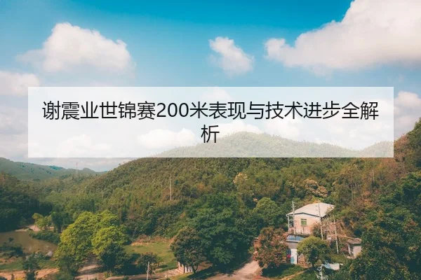 谢震业世锦赛200米表现与技术进步全解析